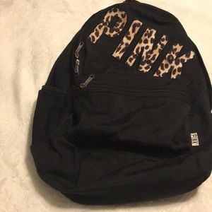 VS PINK Campus Backpack, Leopard Print